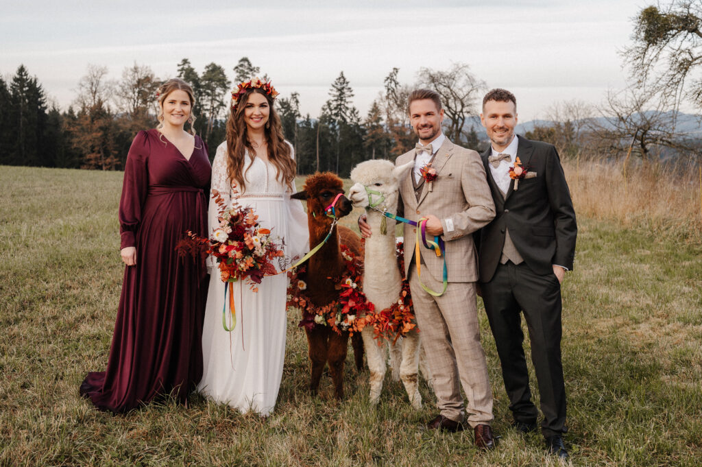 alpaka auf deiner hochzeit